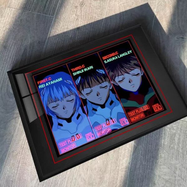 【海外代購】千鳥社 eva 綾波麗 明日香 裝飾畫 
