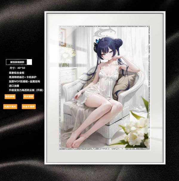 【海外代購】阿喵畫社 迎辰 花海妃咲 展館級12k收藏超清精裱畫 冰箱貼 