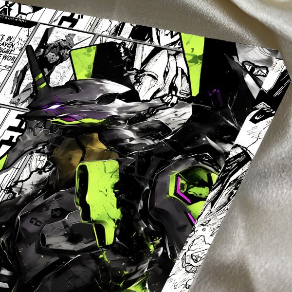 【海外代購】阿喵畫社 墨染初號機 1.9cm厚大號雙層透明收藏裝飾磚 
