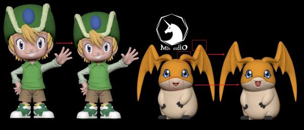 【預定】MDS 數碼寶貝系列 阿武&巴達獸 
