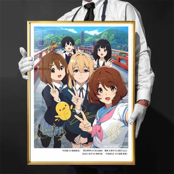 【海外代購】千鳥社 輕音 平澤唯薇妹玉子黃前久美子千反田裝飾畫01 