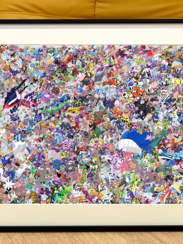 【海外代購】星空 《寶可夢全圖鑑》裝飾畫 寶可夢 