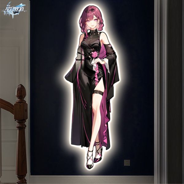 【海外代購】阿喵畫社 1比1復刻 晚會 星鐵卡芙卡 發光燈帶畫 