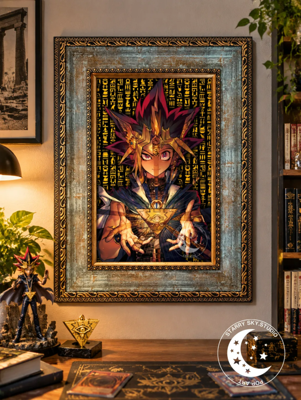 【海外代購】星空 《復古法老王》復古歐式武藤遊戲遊戲王阿圖姆裝飾畫 