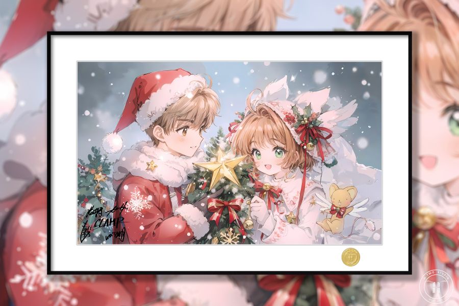 【海外代購】H2 《聖誕小櫻李小狼》魔卡少女櫻百變小櫻裝飾畫 