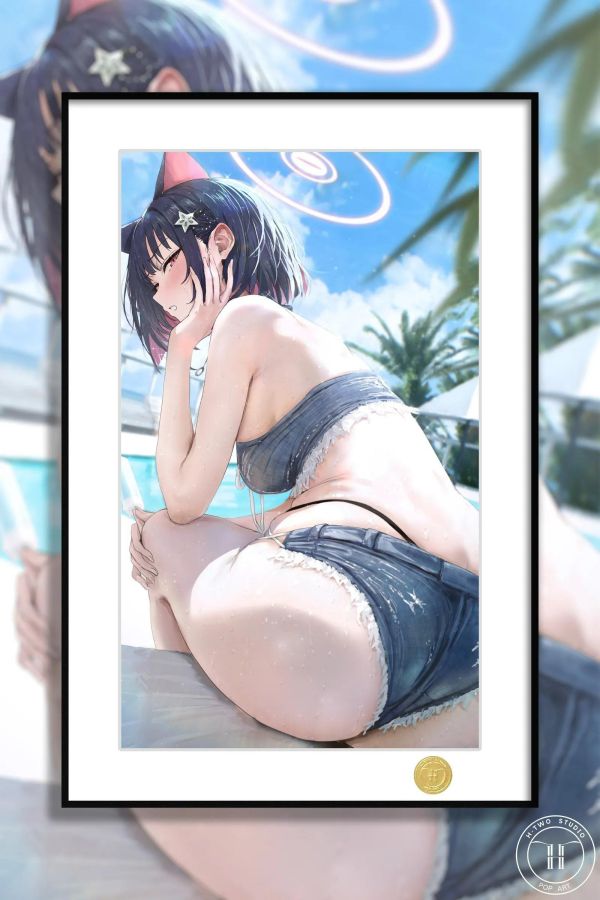 【海外代購】H2工作室 《杏山和紗》碧藍檔案蔚藍檔案裝飾畫 