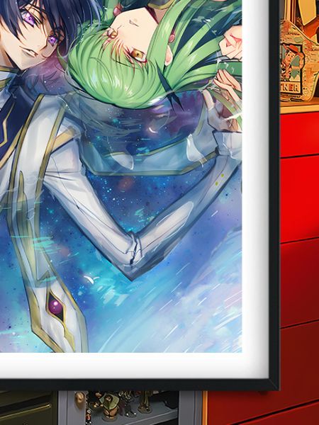 【海外代購】巴洛克 《魯魯修CC》魯路修魯殿魔神Code Geass 反叛的魯路修叛逆動漫裝飾畫冰箱貼 