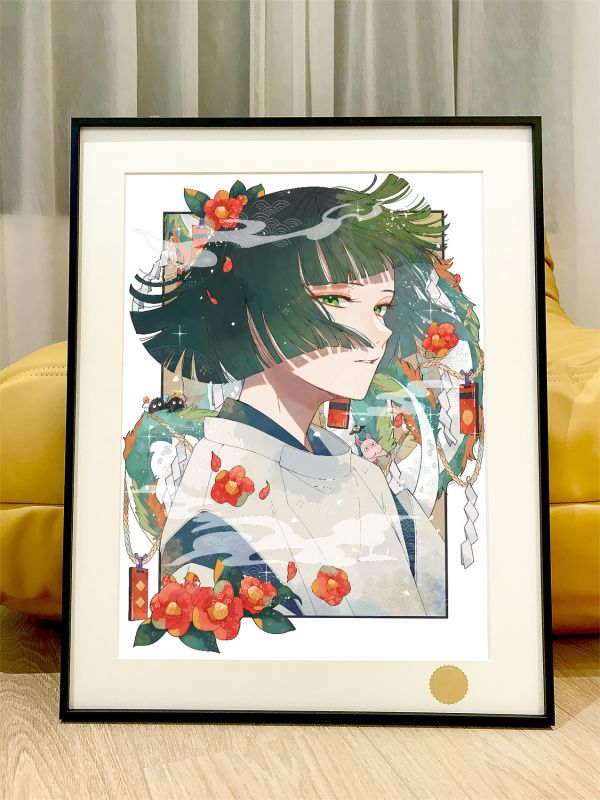 【海外代購】星空 《白龍》千與千尋神隱少女宮崎駿賑早見琥珀主湯屋動畫裝飾畫 