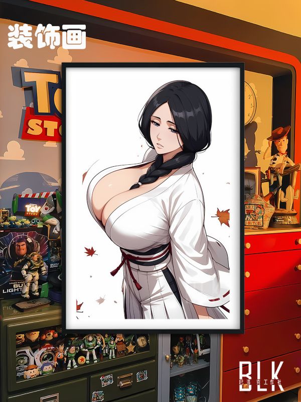 【海外代購】巴洛克 《卯之花烈》千手丸死神境界Bleach護廷十三隊一護動漫裝飾畫冰箱貼 