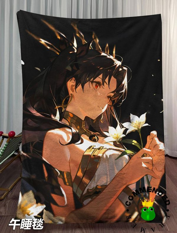 【海外代購】皇呱《女神與百合》FGO金星女神伊什塔爾裝飾畫 午睡毯 地毯 