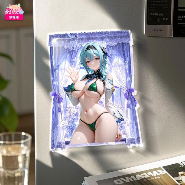 【海外代購】阿喵畫社 動漫冰箱貼第五十五彈原神入夢比基尼 原神高透亞克力磁吸冰箱貼 