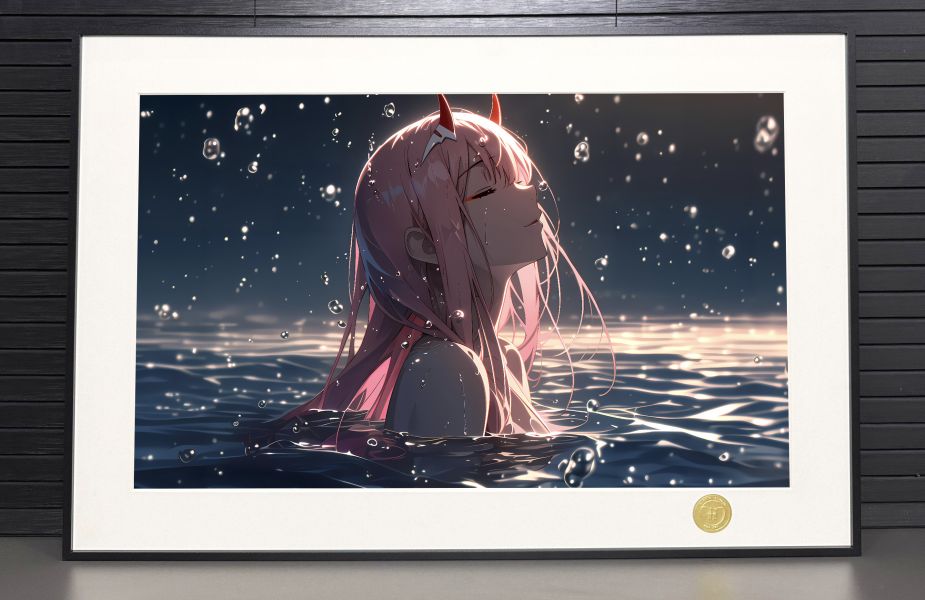 【海外代購】H2 《水中零二》DARLING in the FRANXX國家隊02裝飾畫 