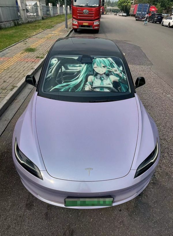 【海外代購】千鳥社 汽車前擋遮陽 初音未來miku公主殿下 可愛二次元 汽車遮陽防曬 