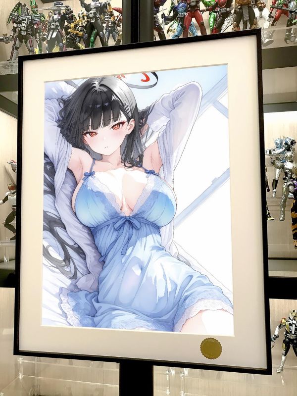 【海外代購】星空 《睡衣莉音》蔚藍檔案Tsukatsuki Rio老大姐調月莉央裝飾畫 