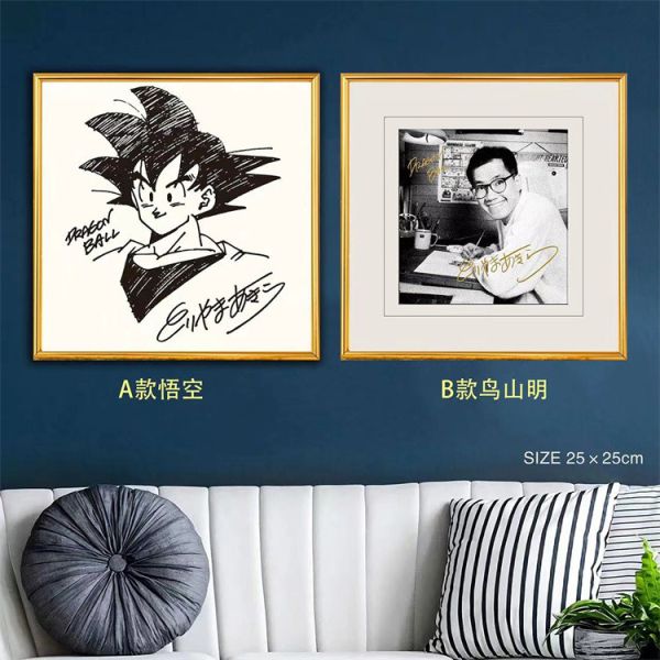 【海外代購】千鳥社 鳥山明擺台 七龍珠孫悟空簽名裝飾畫擺台 
