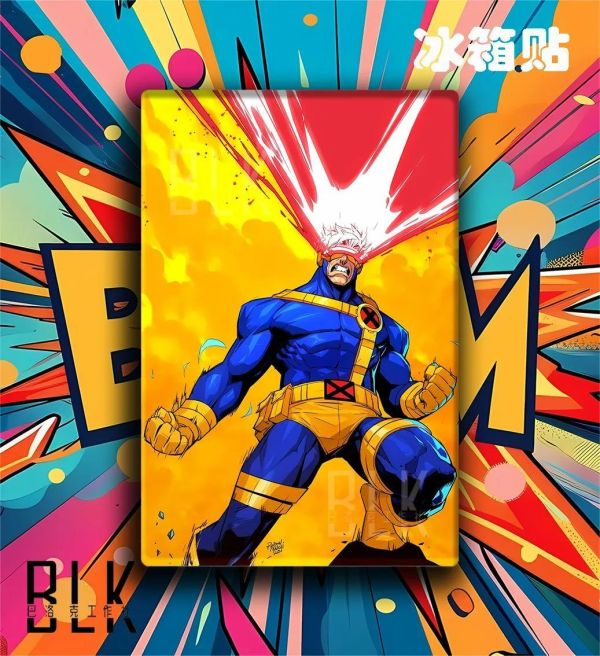 【海外代購】巴洛克 《鐳射眼》漫威X戰警裝飾畫冰箱貼 