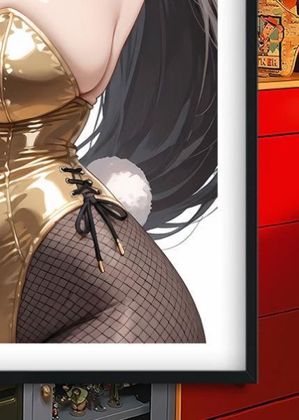 【海外代購】巴洛克 《兔女郎蒂法》愛麗絲克勞德最終幻想tifa遊戲動漫裝飾畫冰箱貼 
