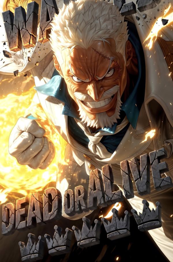 【海外代購】H2工作室《鐵拳卡普》海賊王裝飾畫 