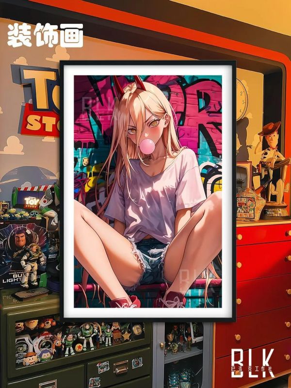 【海外代購】巴洛克 《街頭帕瓦》電鋸人血之魔人裝飾畫冰箱貼 