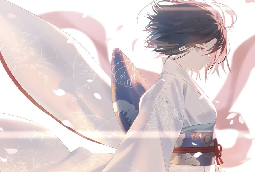 【海外代購】H2 《兩儀式》空境界黑桐乾也動畫二次元裝飾畫 