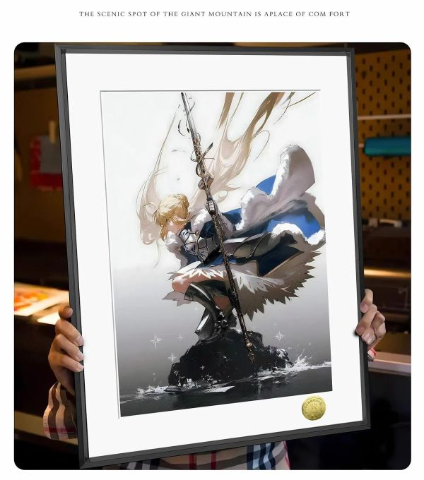 【海外代購】皇呱《吾王saber》Fate劍之騎士裝飾畫 午睡毯 地毯 