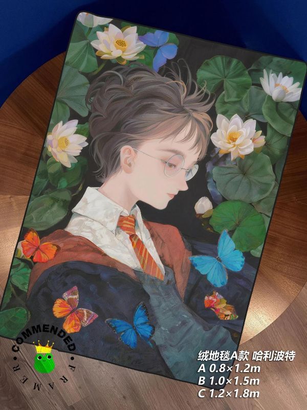 【海外代購】皇呱 《油畫哈利赫敏》哈利·波特霍格沃茨魔法學院裝飾畫 午睡毯 地毯 