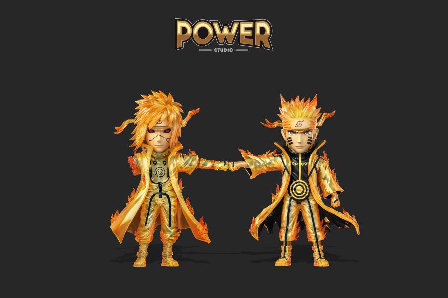 【預定】Power 波風水門&漩渦鳴人 父子對拳 wcf 死水&死水之子 父子對拳 