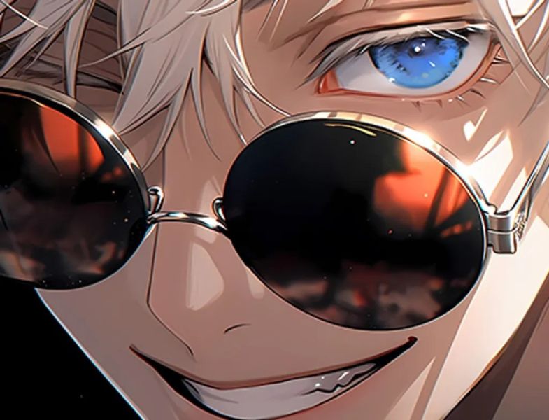 【海外代購】巴洛克 《微笑五條悟》咒術回戰Gojo裝飾畫冰箱貼 