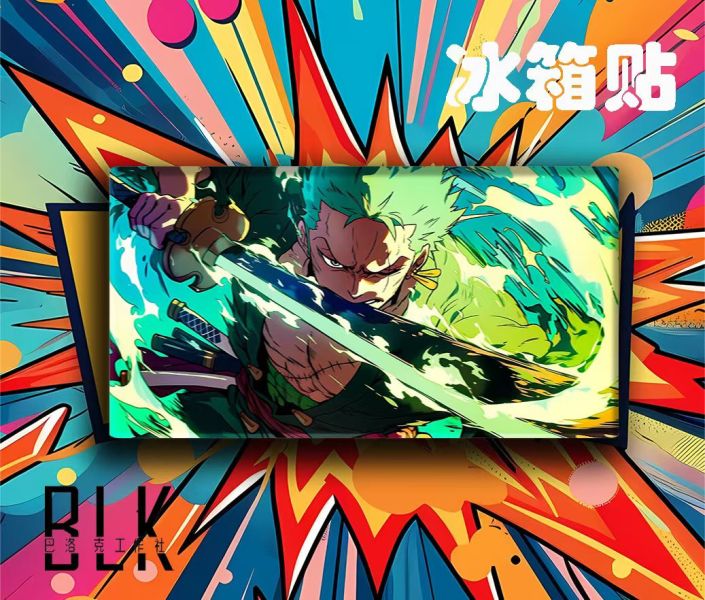 【海外代購】巴洛克 索隆羅羅諾亞佐羅劍豪海賊王航海王ONE PIECE動漫二次元裝飾畫/壓克力冰箱貼 