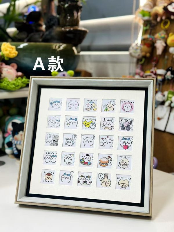 【海外代購】千鳥社《吉伊卡哇25宮格》吉伊卡哇可愛哈奇烏薩奇莫莫咖表情包裝飾畫 