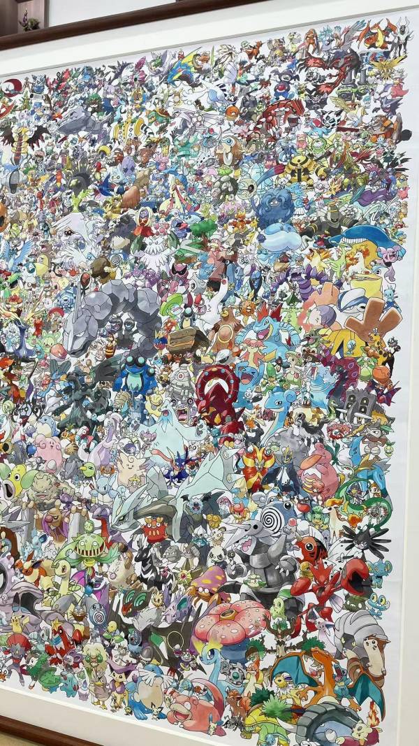 【海外代購】神秘畫廊 原畫師漫啵 寶可夢精靈大合輯復刻畫 