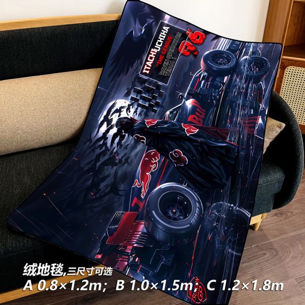 【海外代購】千鳥社 《鼬 賽車》宇智波鼬火影忍者曉組織賽車午睡毯地毯裝飾畫 