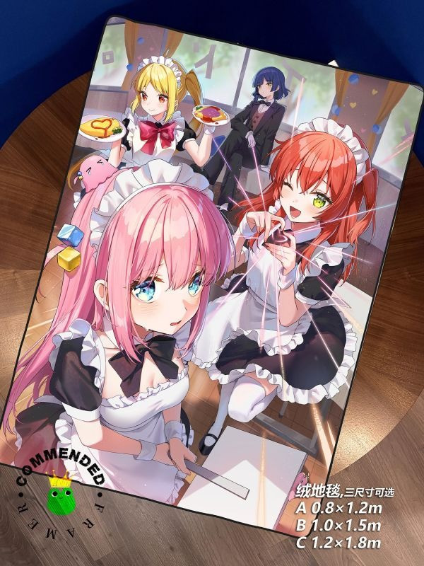 【海外代購】皇呱《孤獨搖滾女僕餐廳》孤獨搖滾後藤獨伊地知虹夏山田涼喜多鬱代裝飾畫 
