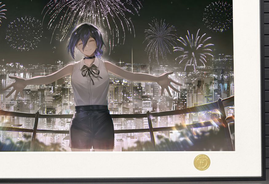【海外代購】H2 《煙火蕾塞》電鋸人鏈鋸人Reze波姆炸彈惡魔動畫二次元裝飾畫 