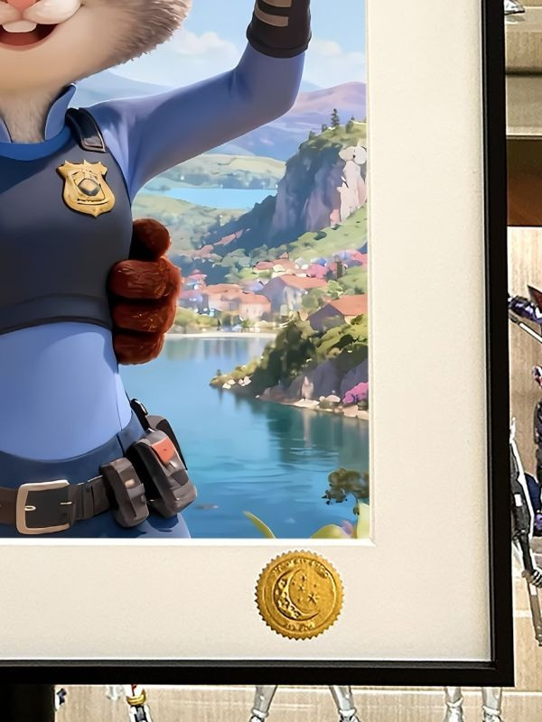 【海外代購】星空《動物城自拍A/B版》瘋狂動物城2Zootopia朱迪尼克裝飾畫 