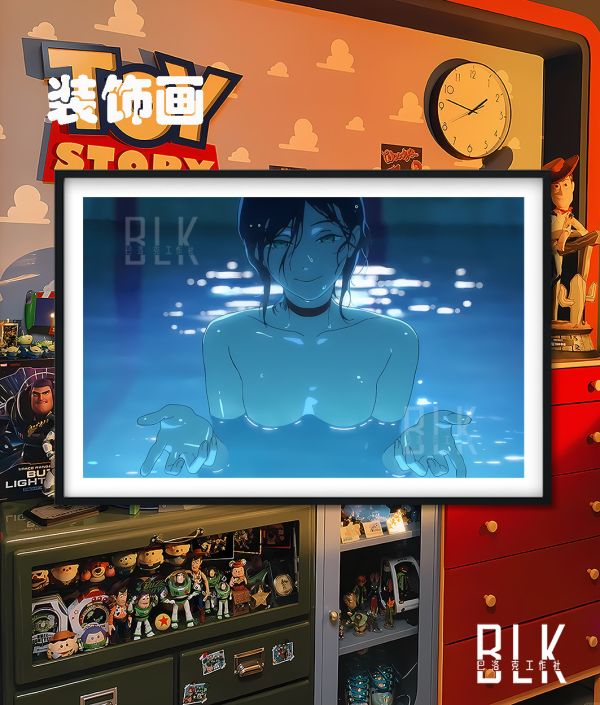 【海外代購】巴洛克 《水之蕾塞》Chainsaw Man鏈鋸人蕾塞篇reze電次帕瓦瑪奇瑪裝飾畫冰箱貼 