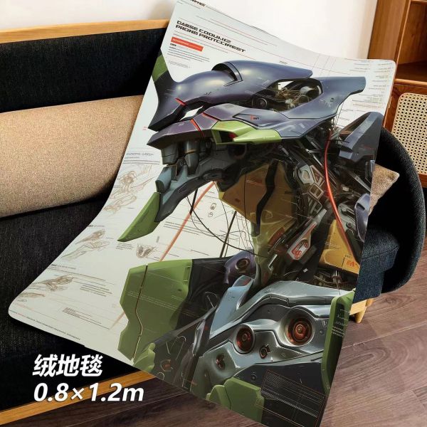 【海外代購】千鳥社 初號機 午睡毯 地毯 裝飾畫 