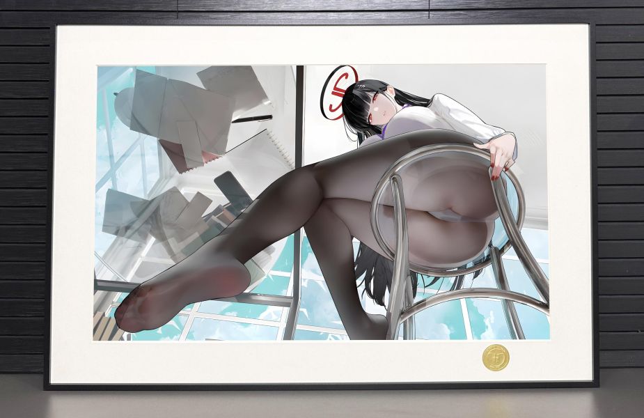 【海外代購】H2 《紳士調月莉音》碧藍檔案蔚藍檔案二次元裝飾畫 