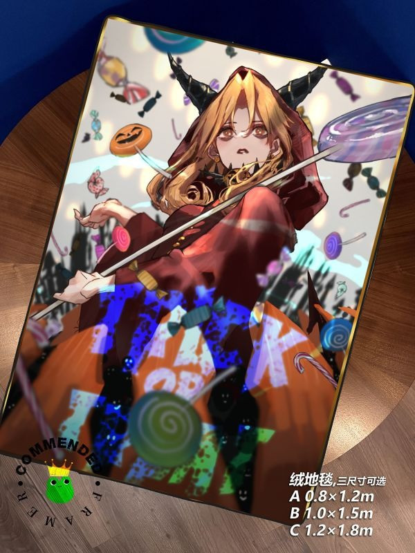 【海外代購】皇呱 《萬聖冥界女神》Fate/Grand Order埃列什基伽勒裝飾畫 午睡毯 地毯 