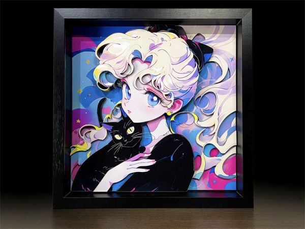 【海外代購】萌萌匠 美少女戰士 水冰月 3D立體畫 