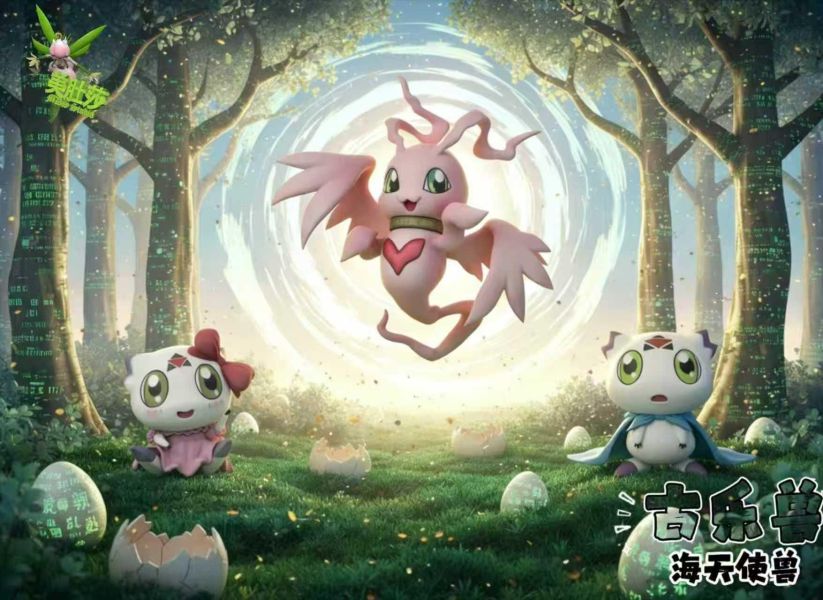 【預定】美肚莎 數碼寶貝 古樂獸海天使套裝 