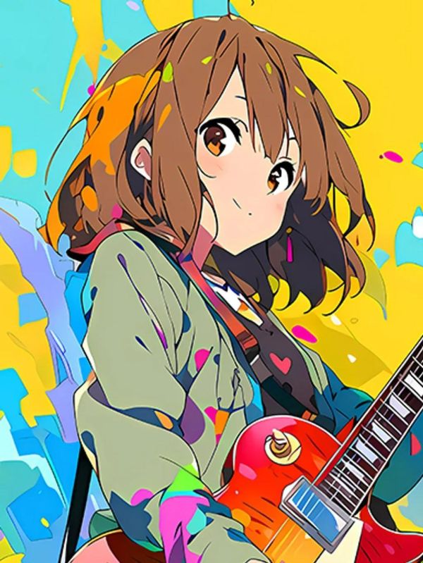 【海外代購】巴洛克 《炫彩平澤唯》輕音少女呆唯K-ON！裝飾畫冰箱貼 