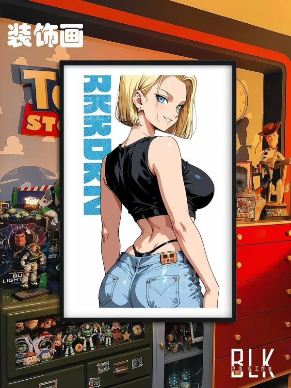 【海外代購】巴洛克 《微笑18號》拉姿麗七龍珠裝飾畫冰箱貼 