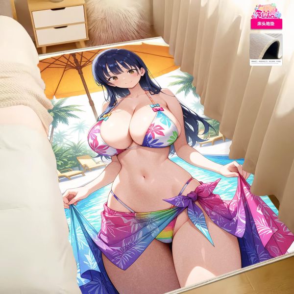 【海外代購】阿喵畫社 泳裝 山田杏奈 8k主題高清裝飾畫 午睡毛毯  牆面掛毯 床頭地墊  護腕滑鼠墊 冰箱貼 