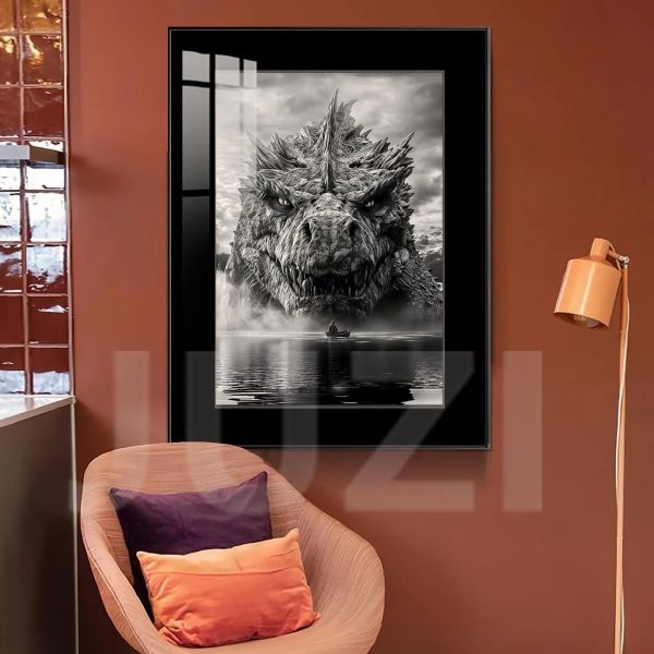 【海外代購】橘子 哥斯拉：湖影裝飾畫 哥吉拉 