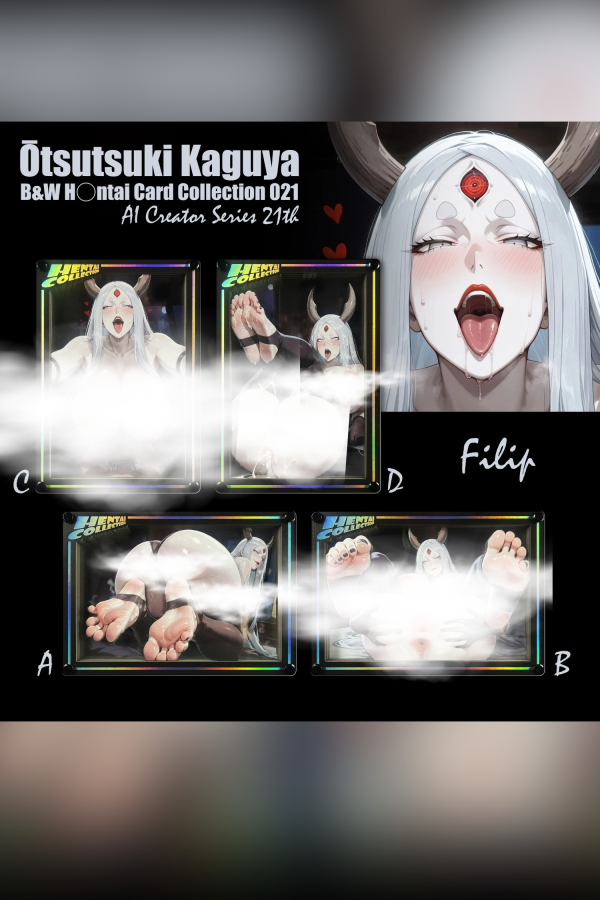 【海外代購】黑白畫映 B&W AI Creator系列桌面裝飾卡磚第二十一彈 大筒木輝夜 