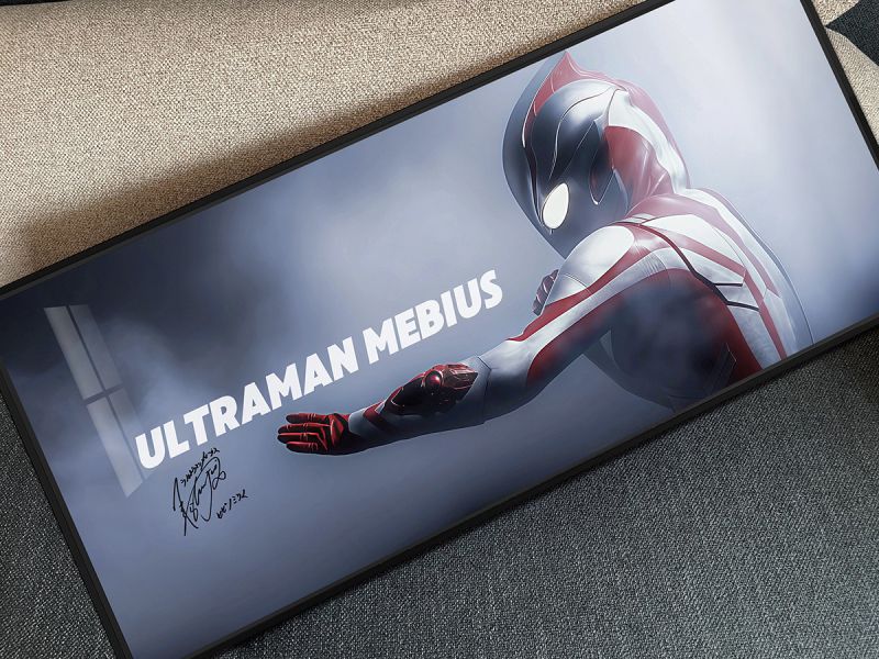 【海外代購】千鳥社 《夢比優斯》 夢比優斯奧特曼Ultraman Mebius聲優演員簽名滑鼠墊裝飾畫 