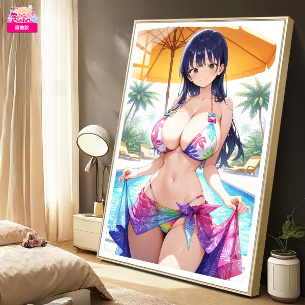 【海外代購】阿喵畫社 泳裝 山田杏奈 8k主題高清裝飾畫 午睡毛毯  牆面掛毯 床頭地墊  護腕滑鼠墊 冰箱貼 