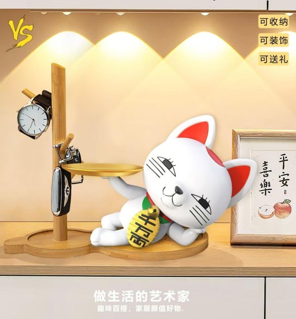 【預定】VS搪膠模玩 家居系列2 膽大黨 高速婆婆收納招財貓（可收納可裝飾） 
