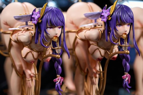 『全新海外現貨』紳士18 茶姬（几） 雷電將軍 雙頭雕 1/4比例 